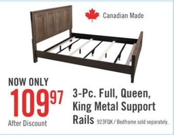 The Brick Deluxe full/queen/king metal support rails - set of 3 offer