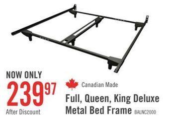 The Brick Balance 2000 deluxe full/queen/king bed frame offer