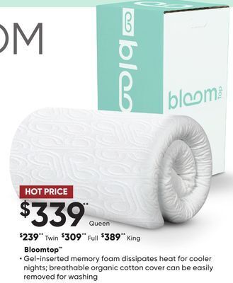Sleep Country Bloomtop offer