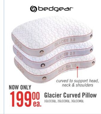 The Brick Bedgear glacier cuddle curve 1.0 pillow - stomach sleeper offer