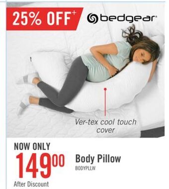 The Brick Bedgear body pillow offer