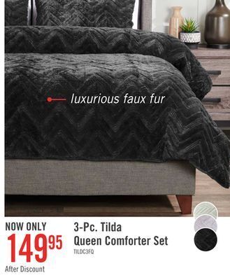 The Brick Tilda 3-piece full/queen comforter set - charcoal offer