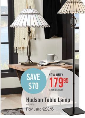 The Brick Hudson table lamp offer