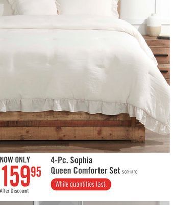 The Brick Sophia 4-piece full/queen comforter set offer