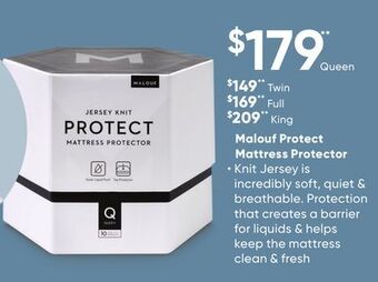 Sleep Country Malouf protect mattress protector offer