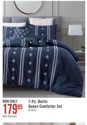 The Brick Berlin 7-piece queen comforter set offer