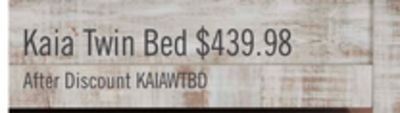 The Brick Kaia twin bed offer