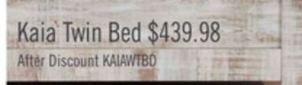 The Brick Kaia twin bed offer