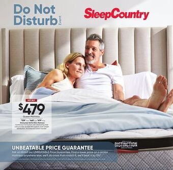 Sleep Country Distinction series ellen mattress offer