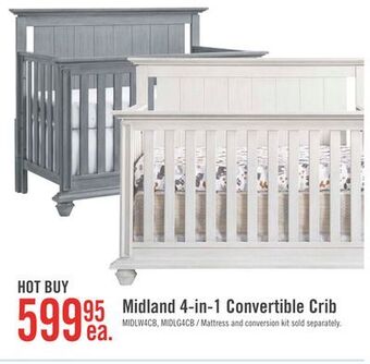 The Brick Midland 4-in-1 crib - white offer