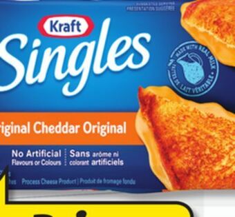 IGA Kraft singles, velveeta sliced process cheese product or cream cheese offer