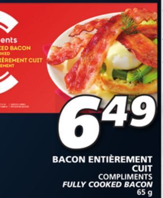 IGA Fully cooked bacon offer
