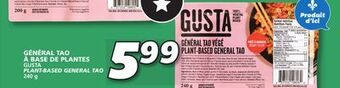 IGA Gusta plant-based general tao offer