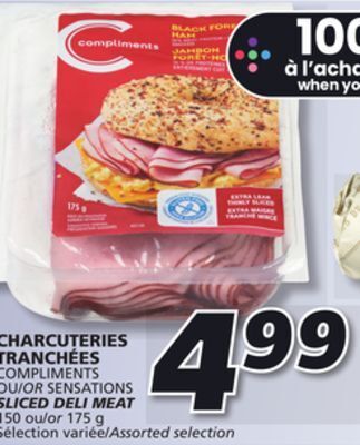 IGA Compliments sliced deli meat offer