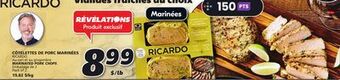 IGA Ricardo marinated pork chops offer