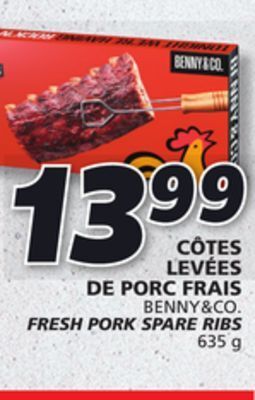 IGA Benny & co fresh pork spare ribs offer