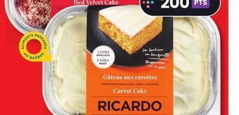IGA Ricardo carrot cake offer