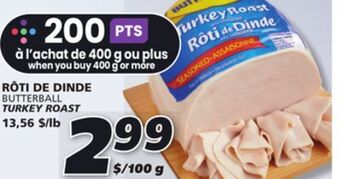 IGA Butterball turkey roast offer