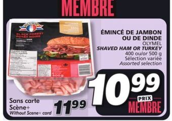 IGA Olymel shaved ham or turkey offer