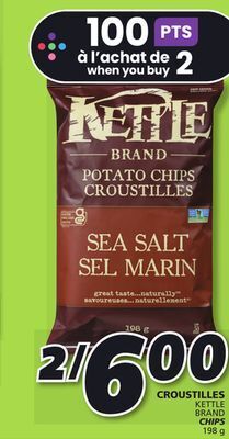 IGA Kettle brand chips offer