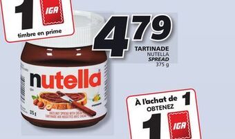 IGA Nutella spread offer