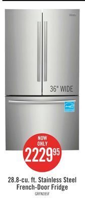 The Brick Frigidaire gallery 28.8 cu. ft. french-door refrigerator - grfn2853af offer