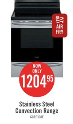 The Brick Frigidaire gallery 5.7 cu. ft. freestanding electric range with air fry - gcre306caf offer