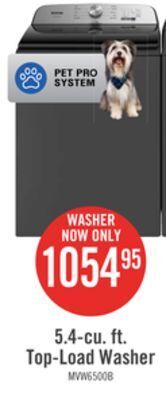 The Brick Maytag 5.4 cu. ft. pet pro top-load washer - mvw6500mbk offer