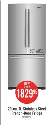 The Brick Maytag 20 cu. ft. french-door refrigerator mfb2055frz offer