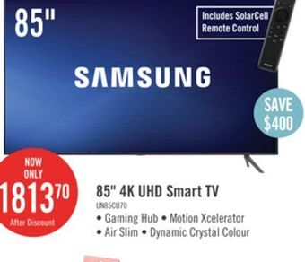The Brick Samsung 85 cu7000 4k crystal uhd tv offer