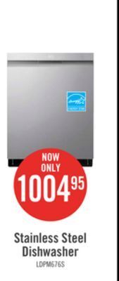 The Brick Lg top control dishwasher with quadwash pro and dynamic dry - ldpm6762s offer