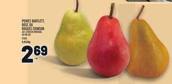 Metro Poires bartlett, bosc ou rouges crimson | pears offer