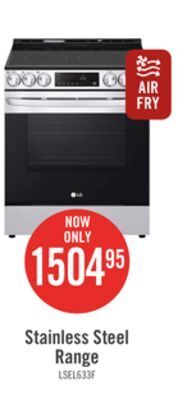 The Brick Lg 6.3 cu. ft. smart electric range with air fry - lsel6333f offer
