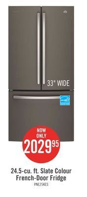 The Brick Profile 24.5 cu. ft. french-door refrigerator with space-saving icemaker pne25nmlkes offer