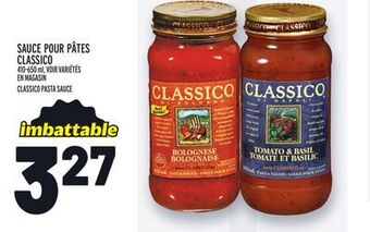 Metro Sauce pour pâtes classico | classico pasta sauce offer