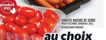 Metro Tomates raisins de serre | hothouse grape tomatoes offer