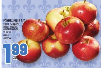 Metro Pommes paula red, lobo, sunrise | apples offer