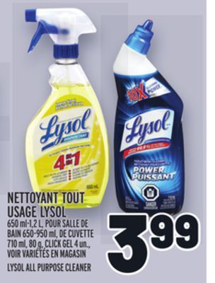 Metro Nettoyant tout usage lysol | lysol all purpose cleaner offer
