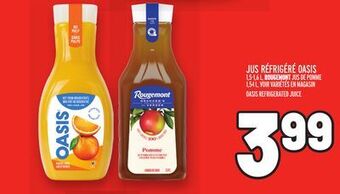 Metro Jus réfrigéré oasis | oasis refrigerated juice offer