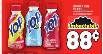 Metro Yogourt à boire yop yoplait | yoplait yop drinkable yogurt offer