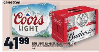 Metro Bière labatt budweiser, molson coors light | budweiser, coors light beer offer