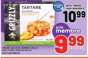 Metro Tartare aux deux saumons grizzly | grizzly salmon combo pack offer