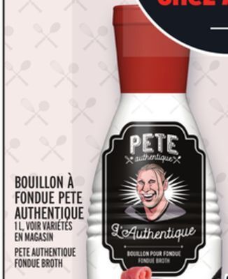 Metro Bouillon à fondue pete authentique | pete authentique fondue broth offer