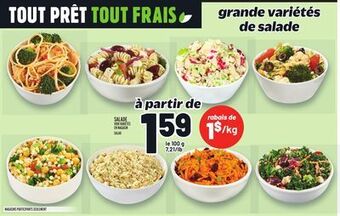 Metro Salade offer