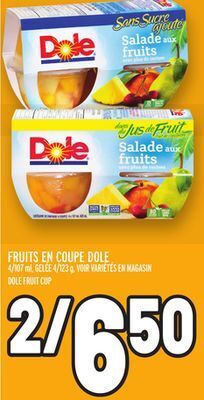 Metro Fruits en coupe dole | dole fruit cup offer