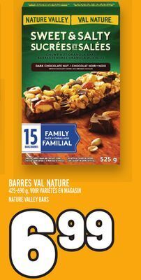 Metro Barres val nature | nature valley bars offer