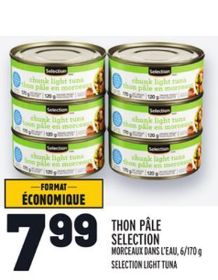 Metro Thon pâle selection | selection light tuna offer