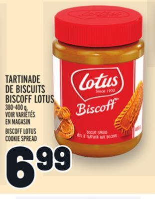 Metro Tartinade de biscuits biscoff lotus | biscoff lotus cookie spread offer