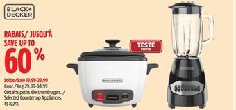 Canadian Tire Black & decker selected countertop appliances offer