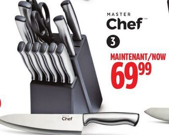 Canadian Tire Master chef 14-pc stamp knife block set offer
